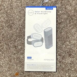 LUCI SOLAR HEADLAMP & FLASHLIGHT MPOWER Beam 1.0 Rechargeable 2in1